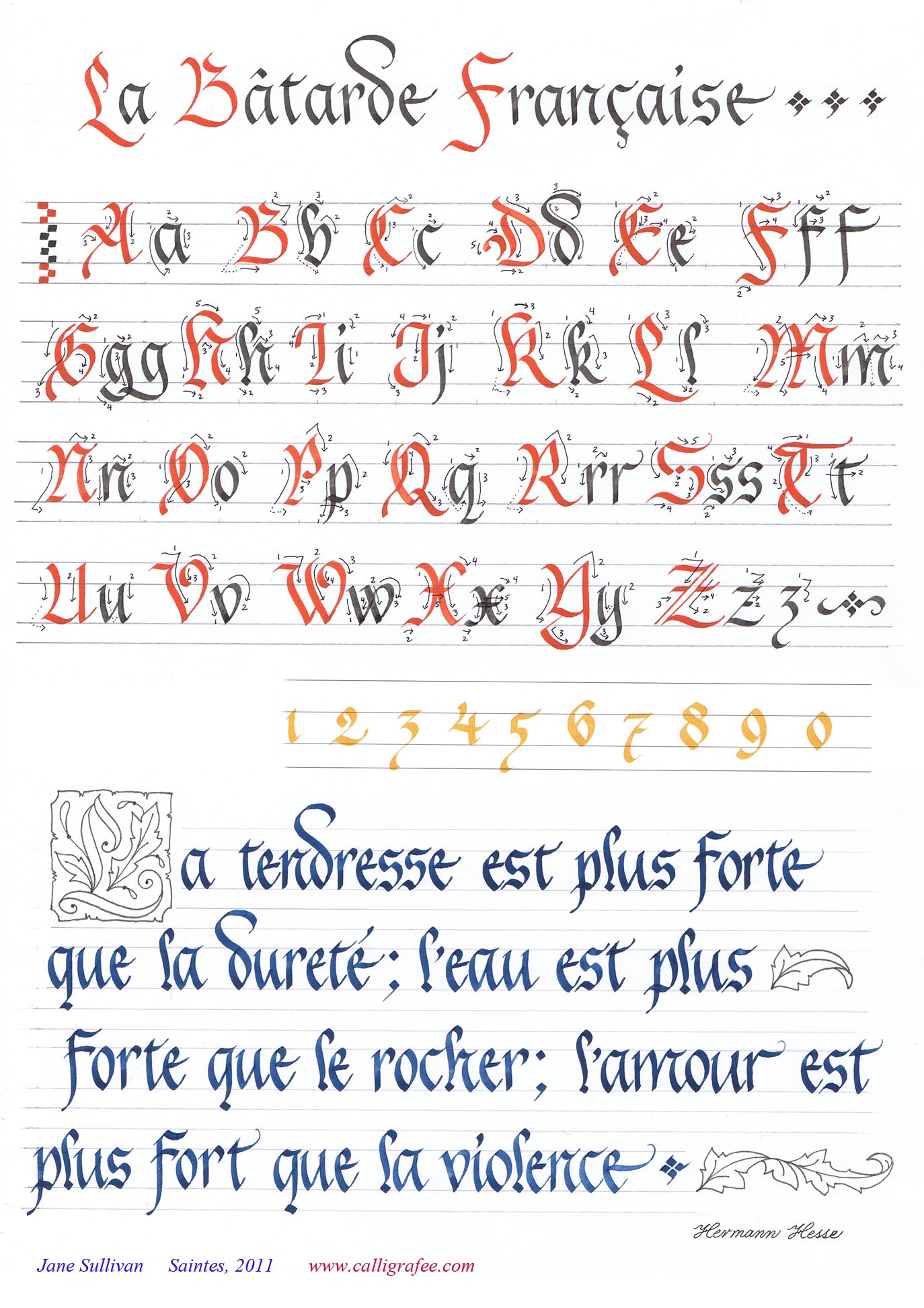 Calligraphie et Enluminure - CalligraFée - Jane Sullivan